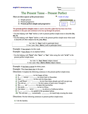 English Grammar Worksheet