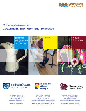 Summer Adult Education Programme