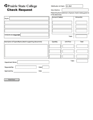 Check Request Form