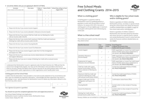 Renfrewshire Free School Meals and Clothing Grant Application