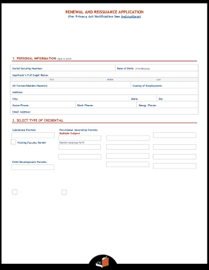 California Teacher Credential Renewal Application