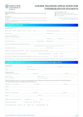 Course Transfer Application for Undergraduate Students