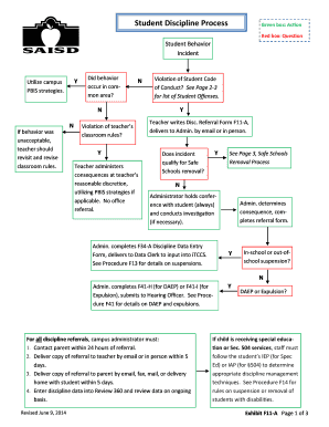 Student Discipline Process Form