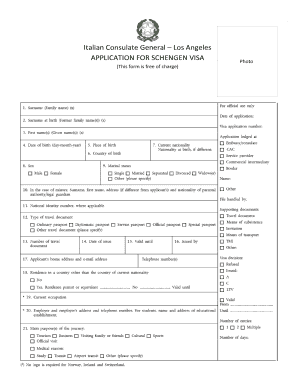 Application for Schengen Visa