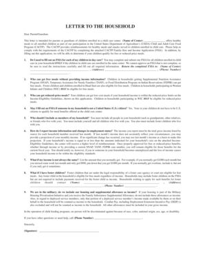 Child Care CACFP Family-Size and Income Application