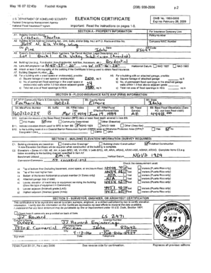 Elevation Certificate