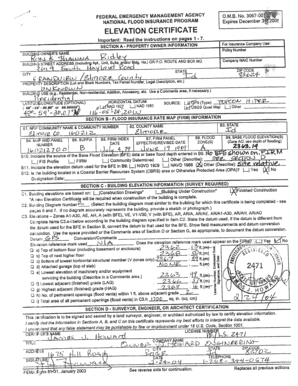 FEMA Elevation Certificate