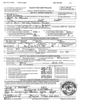 FEMA Elevation Certificate