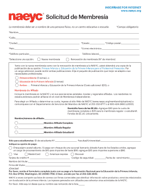 Solicitud de Membresía