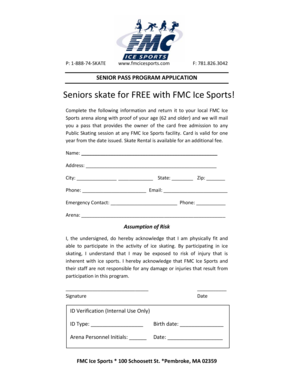 Senior Pass Program Application