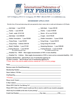 Membership Application