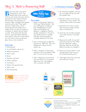 Meg A. Mole’s Bouncing Ball Activity