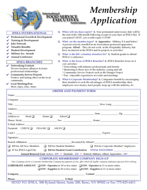 IFSEA Membership Application Form