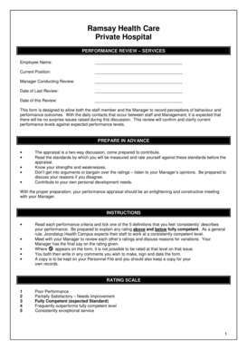 Performance Review Form