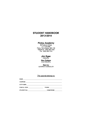 Pictou Academy Student Handbook