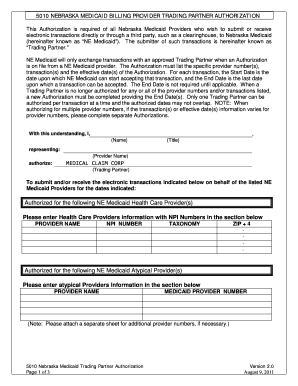 Nebraska Medicaid EDI Contract Instructions