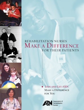 Association of Rehabilitation Nurses Membership Application