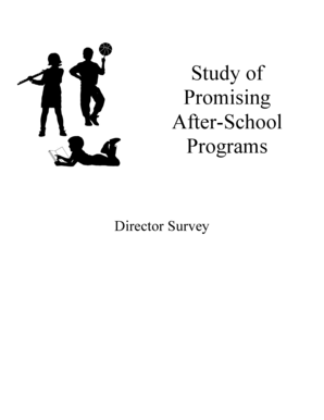 After-School Director Survey