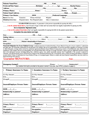 Patient Information Form