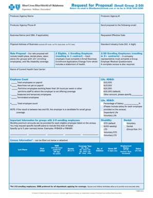 Request for Proposal Small Group Health Insurance