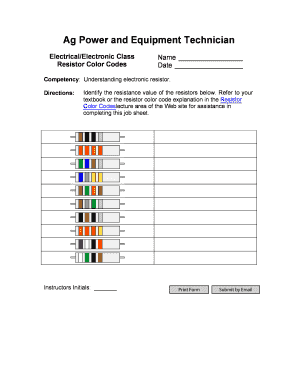 Resistor Color Codes - swtc