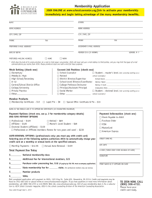 ASCA Membership Application