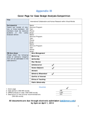 Appendix III - Council of Graduate Schools - cgsnet