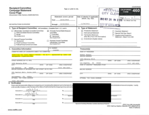 California Campaign Statement Form 460