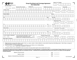 Group Enrollment and Coverage Agreement