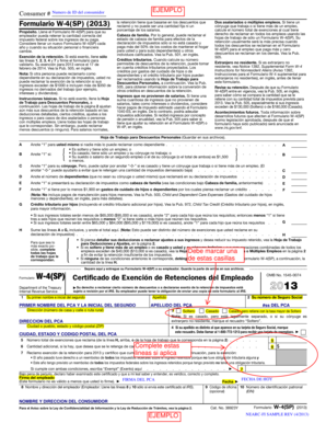 Formulario W-4(SP) (2013)