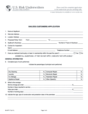 Bailees Customers Application