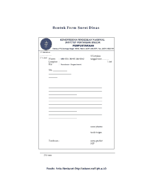 Official Letter Form
