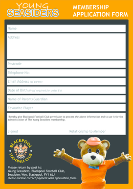 Young Seasiders Membership Application Form