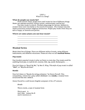 Music Education Lesson Plan