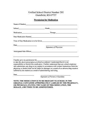 Permission for Medication