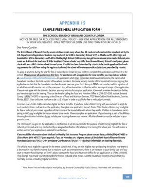 Broward County Free Meal Application Form
