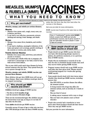 Measles Mumps Rubella Vaccination Consent Form