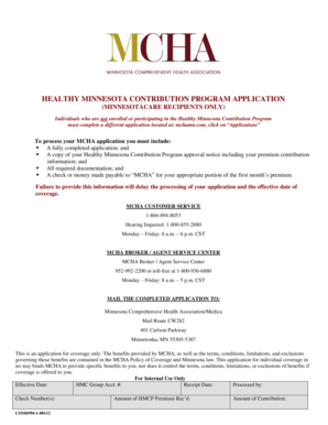 Healthy Minnesota Contribution Program Application