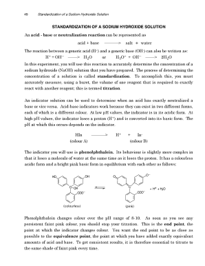 Sodium Hydroxide Standardization Lab Report