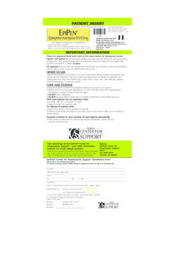 EpiPen Patient Insert