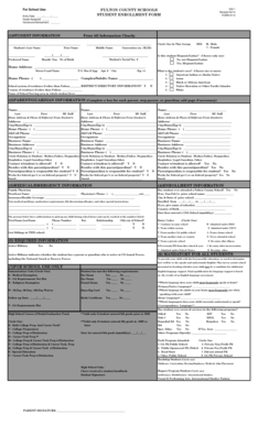 Fulton County Student Enrollment Form