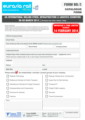 Exhibitor Application Form