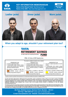 Tata Retirement Savings Fund Application