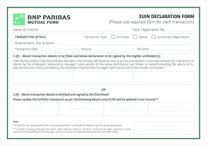 EUIN Declaration Form