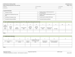 Certificate of Installation CF2R-MCH-01-H