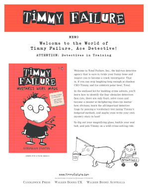 Timmy Failure Detective Kit