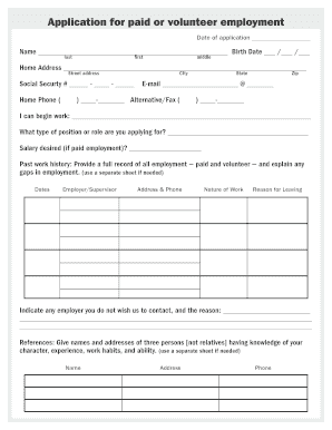 Unitarian Universalist Employment Application