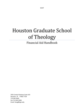 Download template company profile gratis - Houston Graduate School of Theology Financial Aid Handbook - hgst