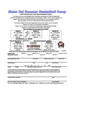 2010 Basketball Summer Camp Flyer (Boys Freshman & Youth) - materdei