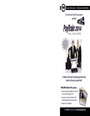 PayTrain 2014 Payroll Training Program